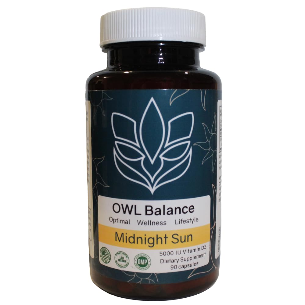 Půlnoční slunce D3, Premium vitamin D3 dodatek navržen tak, aby podporoval vaše celkové zdraví a well- Bytí.