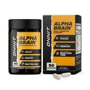 ONNIT Alfa Mozek Nootropní Mozek Dodatek pro zaměření, paměti, duševní jasnost, kognitivní podpora s L- Theanine a vitamin B6, 90 Počet