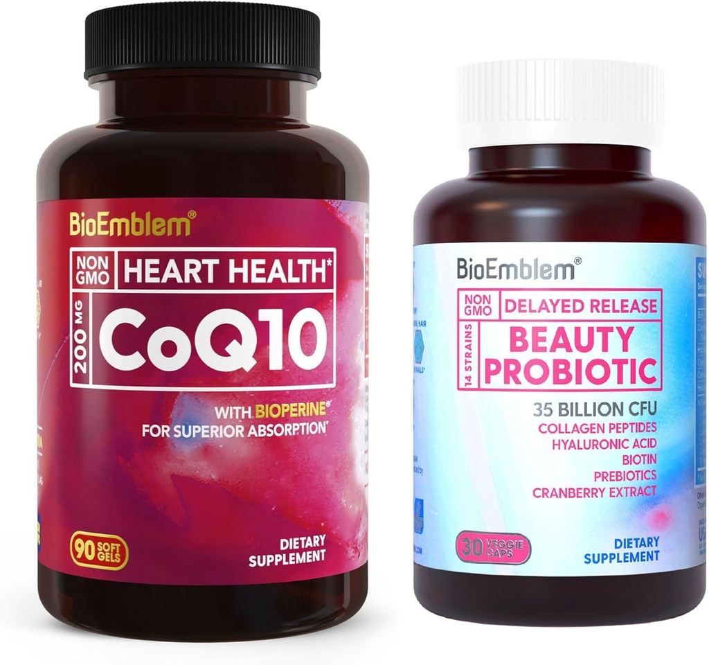 BioEmlem Beauty Probiotika pro ženy a CoQ10 s BioPerine 90 Počet