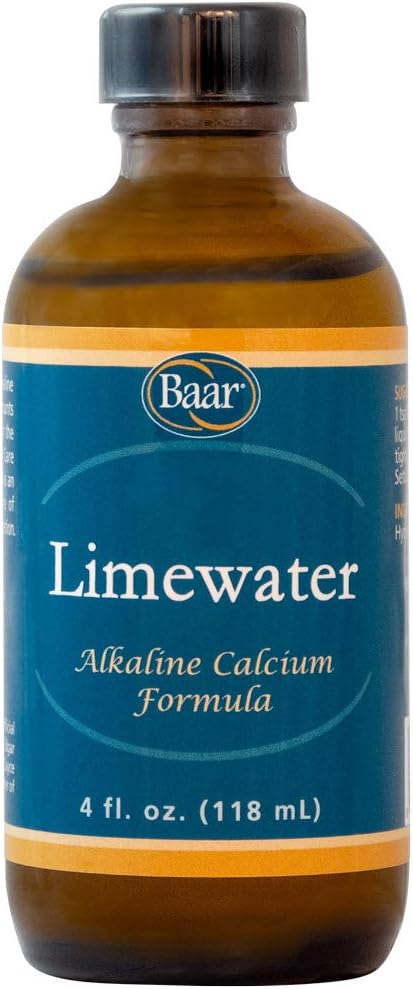Baar Lime Water, Alkalická vápenatá formule, koncentrát, 4 oz