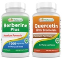 Nejlepší Naturals Berberine Plus 1000mg & Quercetin s Bromelainem