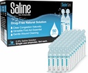 Saline Ampoules - Saline Solution for Nebulizer, Chlorid sodný 0, 9%, Nasal Cleanse for Babies, Kids, & Dospělí, Sterilní Nasal Care, Wound Cleansing - 50 Počet (5 ml každý)