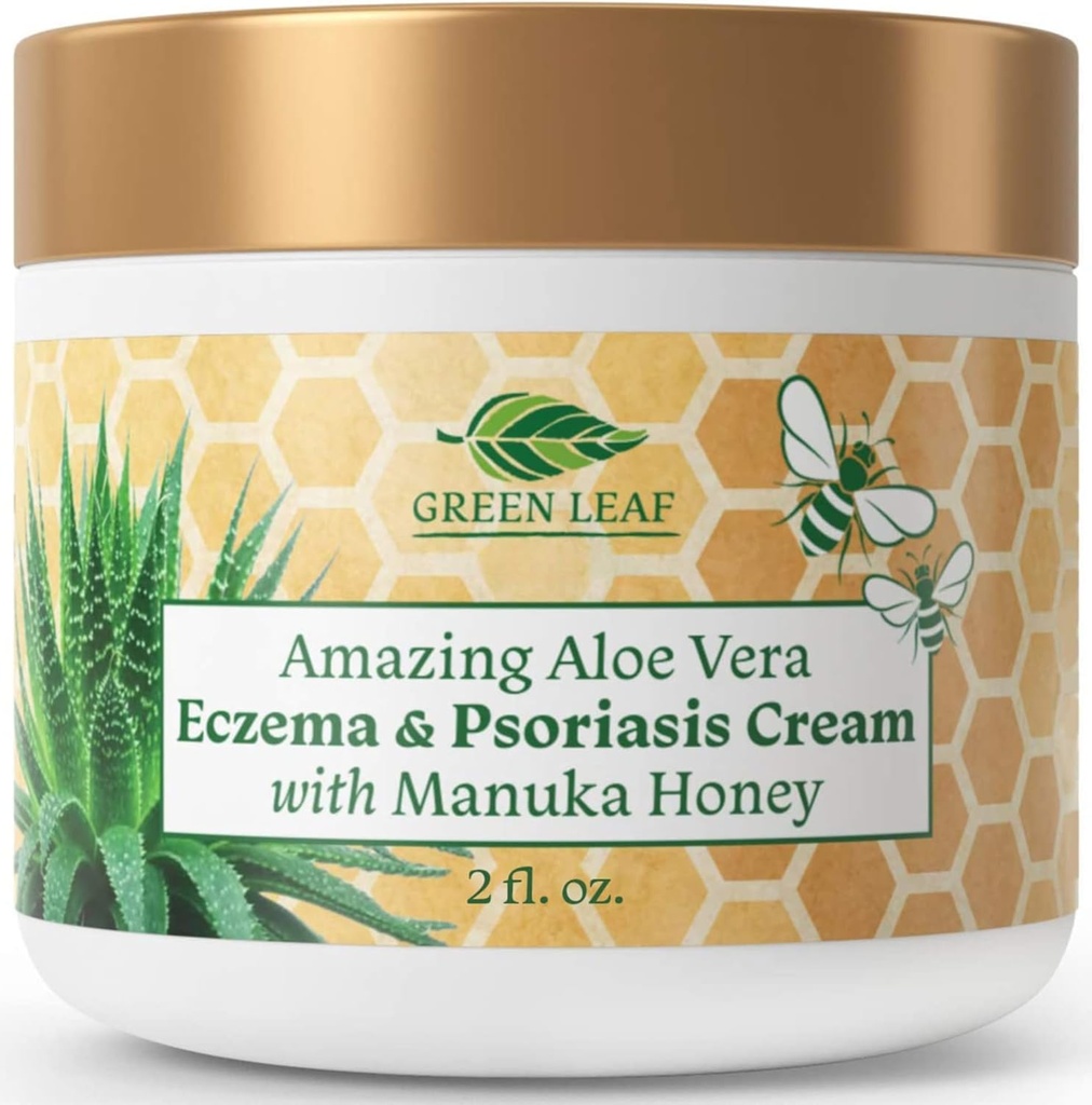 Manuka Honey Eczema Cream Moisturization Lotion léčba pro Psoriasis Relief - Itchy, Suchá kůže vyrážka Omáčka - Soothing Moisturizer pro dítě, děti, dospělí - High Power Body & Face Cream 2oz