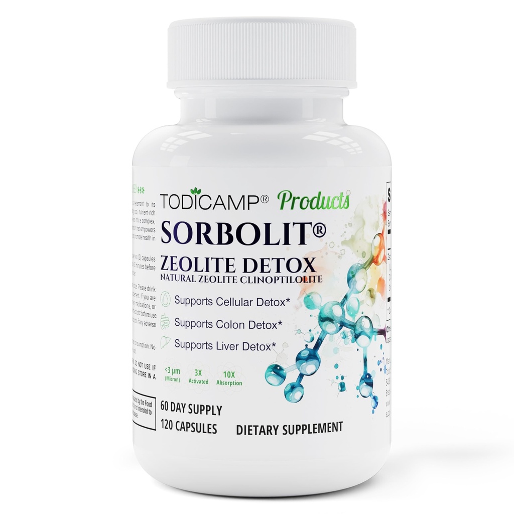 Zeolit Detox Kapsle - 120 Zeolit Kapsle - 1-2 µm Clinoptilolit Zeolit Detox - 2 měsíce Dodávka Zeolit Clinilolit Kapsle - Zeolit Sorbolit Detox - Zeolit pilulky
