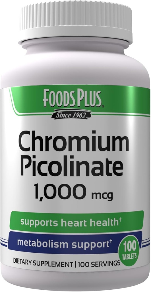Pikolinát chromu 1000 mcg Minerální dodatek, Superior Apsorpce, doplněk chromu, 100 Služeb