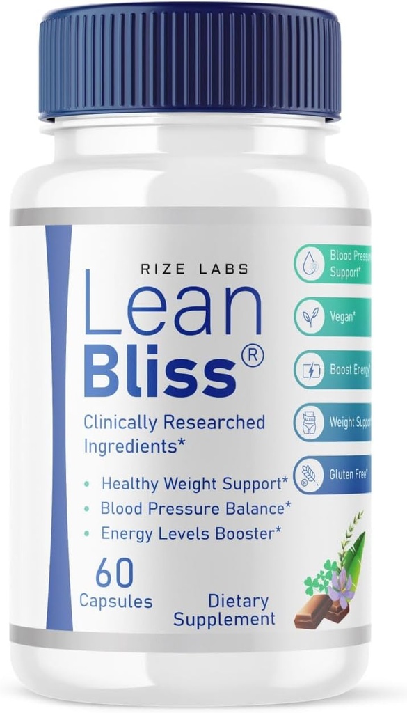 Lean Bliss Light Loss Pills, Lean Bliss Fat Burning Formule, LeanBliss Advanced Metabolismus Kapsle pro přírodní řízení hmotnosti a krevní podpora, LeanBliss Dietární dodatek Recenze (60 Kapsle)