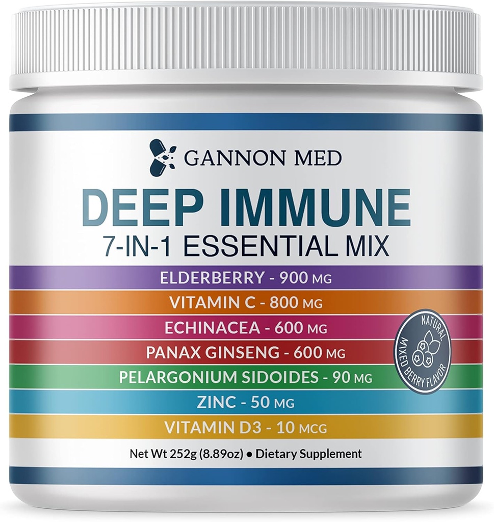 Ultimate Defense Imunity Vitamíny pro dospělé a děti - imunitní obranné kapsle s Elderberry, Vitamin C, Echinacea, Česnek, Panax ženšen a zinek - 120 kapslí (8.8 Oz Powder)