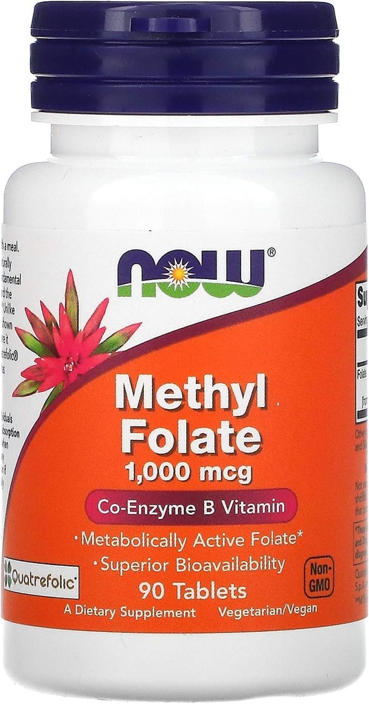 Foods, Methyl Folate, 1000 mcg, 90 tablet