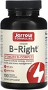 Jarrow Vibras BRight - Low- Odor Vitamin B-Complex Formule - Energy & Metabolismus Podpora - Promotes Brain, Heart & Kardiovaskulární zdraví - 100 Služeb (Balení 1)