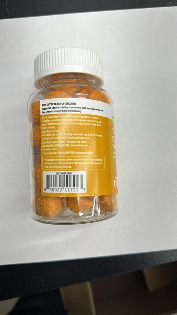 Kurkumin Žvýkačky s Ginger & Black Pepper Bylinný dodatek, 2000mg, Imunitní podpora, Zdravá pleť, a společné zdraví, Vegan, Pectin na základě, pro dospělé a teens- žvýkací broskve