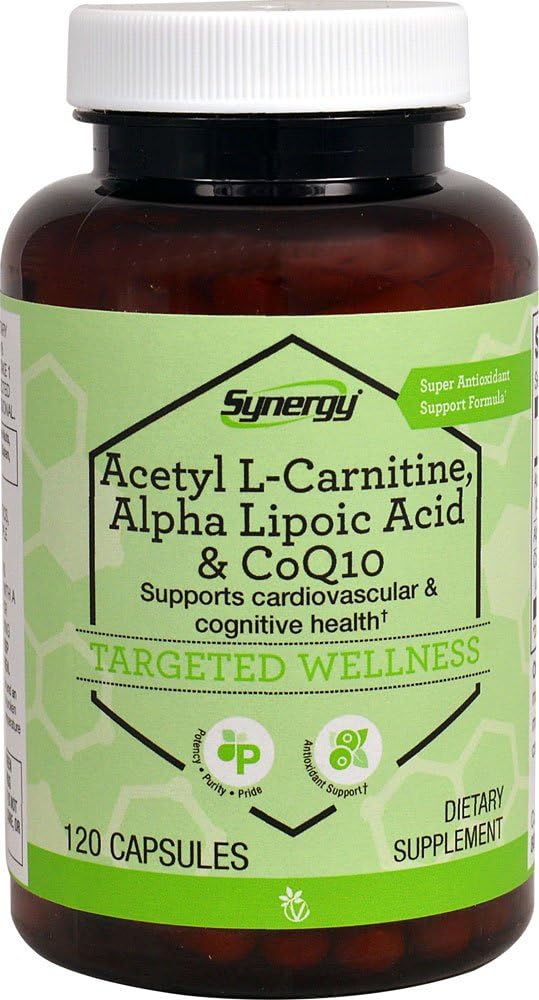 Vitacost Synergy Acetyl L- karnitin, alfa kyselina lipoová & CoQ10 -- 120 Kapsle