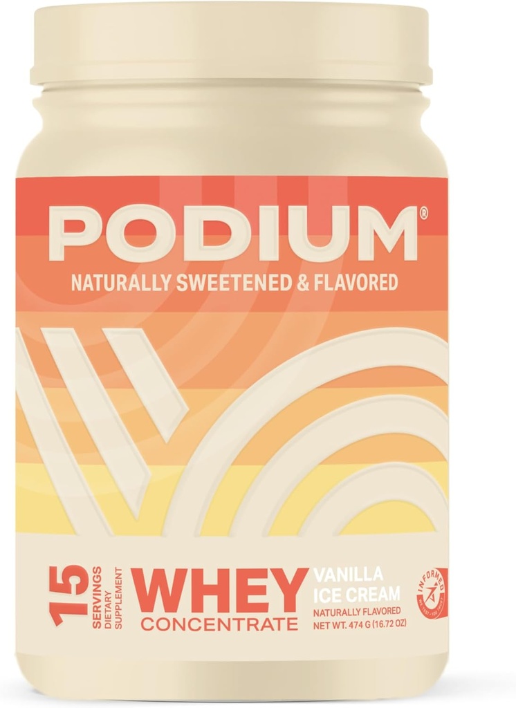 Nutriční syrovátkový prášek, vanilková zmrzlina, 22g protein per sloužící s trávicími enzymy, syrovátkový protein izolát a koncentrát, gluten zdarma, nízký karb, nízký cukr & sójová zdarma, 15 Služeb