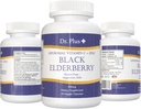 Liposomální imunitní posílení Black Elderberry - Vitamin C - zinek gluten zdarma vegetariánské bezpečné dietní dodatek 60 Veggie Kapsle