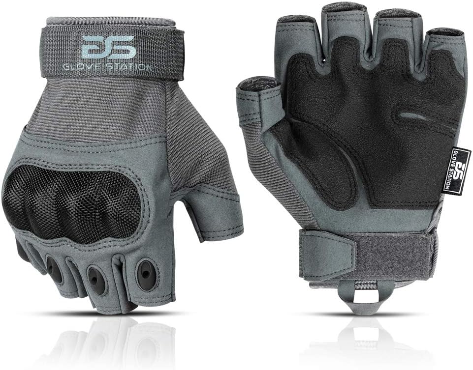 Rukavice - Bezprsí Knuckle Taktické rukavice pro muže - Motocyklové rukavice pro taktické střílení, Airsoft, Lov, Policejní práce a turistika