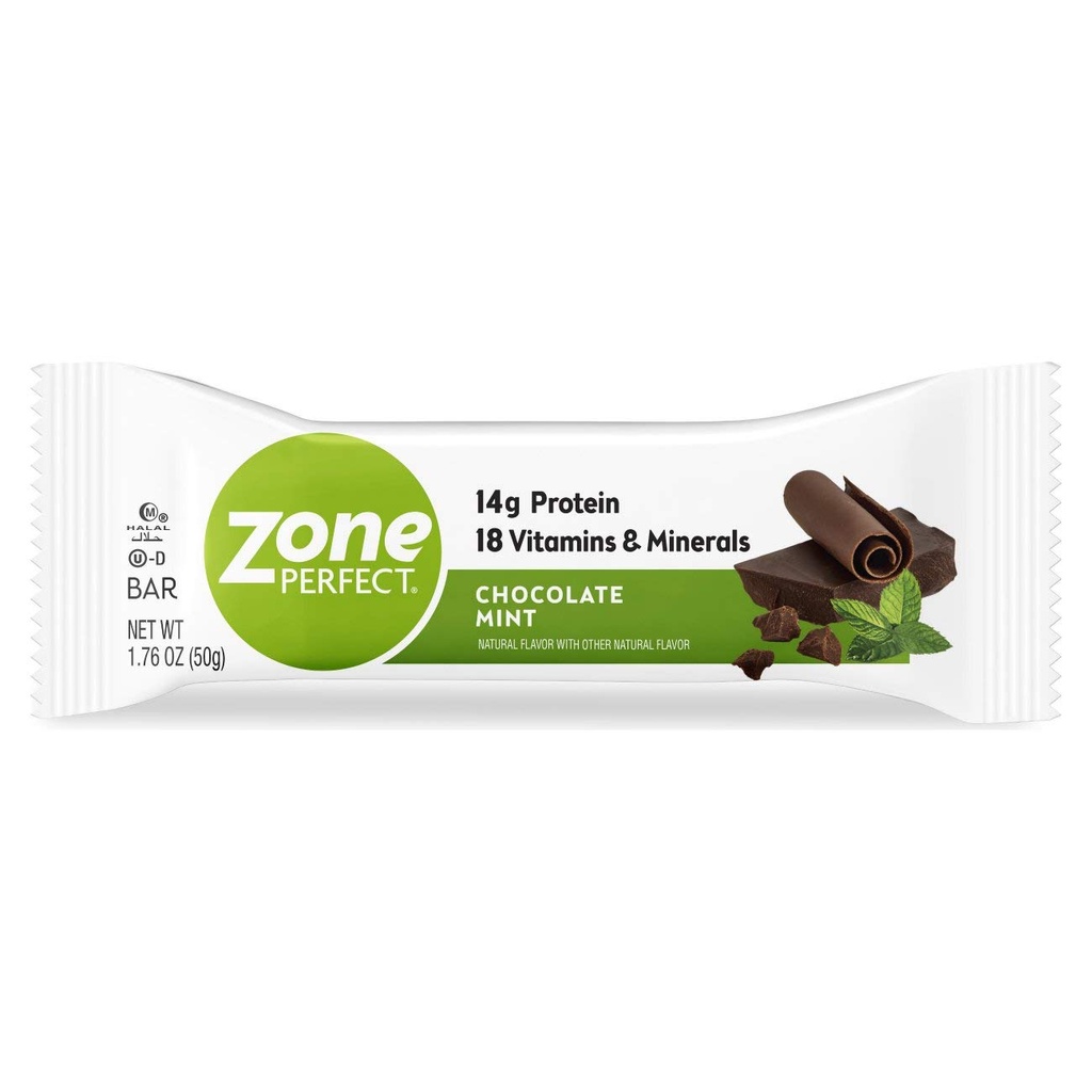 ZonePerfect Protein Bary, 14g Protein, 18 Vitamíny & Minerály, Nutritional Snack Bar, Čokoládová mincovna, 12 Bary