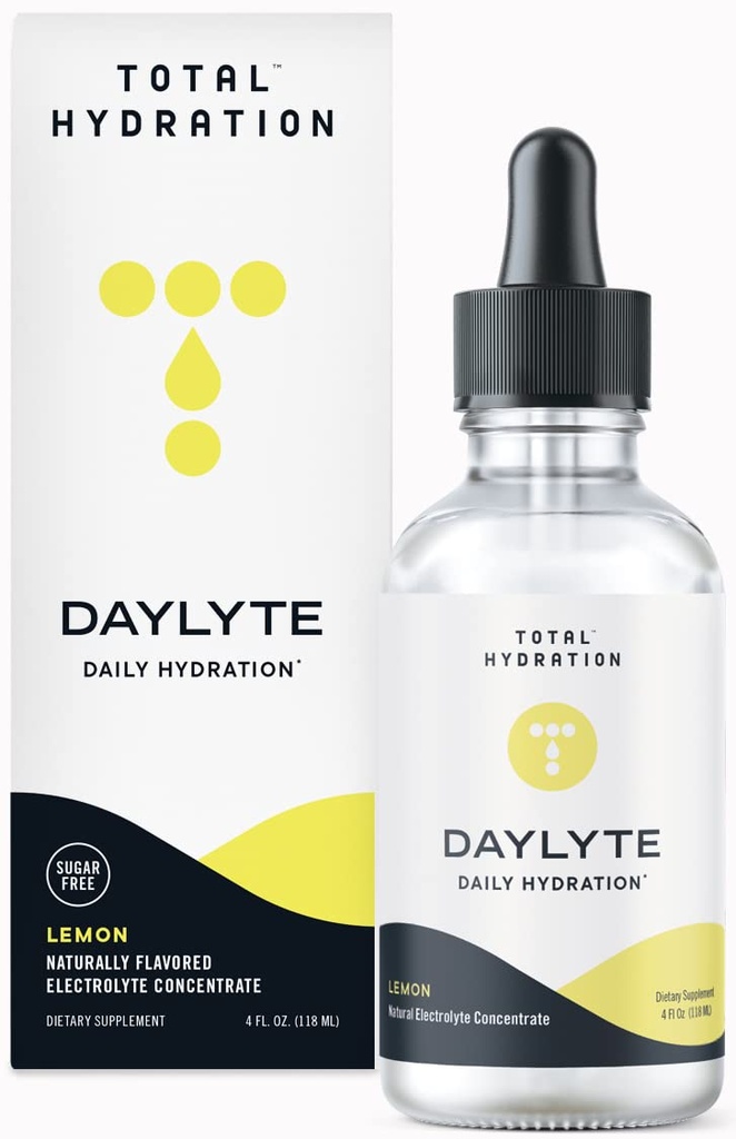 Daylyte Electrolyte Drops, Lemon, Sugar Free Daily Hydration Dodatek s hořčík, vápník, & zinek (29 Služeb)