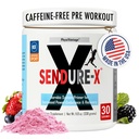 Sendure-X Beetroot + Citrulline Powder - Caffeine- Free Pre- Cvičení - Zvyšuje krevní tok, Energy, VO2 Max, Vytrvalost, Zotavení - NSF Sport Certified, Peak Performance, Natural - 30 Servings Wild Berry