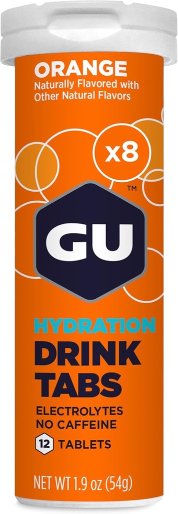 U Energy Hydration Electrolyte Drink Tablety, Enhanced Endurance Sports Drink for running, Cyklistika, Triatlon, 8-Počet (96 Služeb), Orange