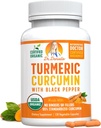 Organický kurkumin s černým pepřovým extraktem 2000mg - vysoce absorpční Ultra potentní doplněk - 95% kurkuminoidy - Vegan, Non GMO pro společnou podporu - 120 Kapsle