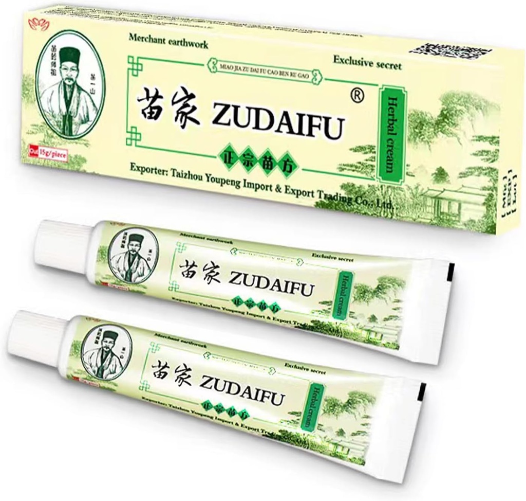 2 Pcs Přírodní čínské Bylinné Eczema krém, Eczema Relief Mast pro plné tělo svědění, suchost, červenost, Akné, Pimples, Blistry, Crusting, Flasking a citlivá pleť