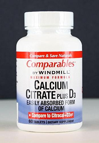 Větrný mlýn vápník Citrát Plus Vitamin D Tablety - 60 Ea