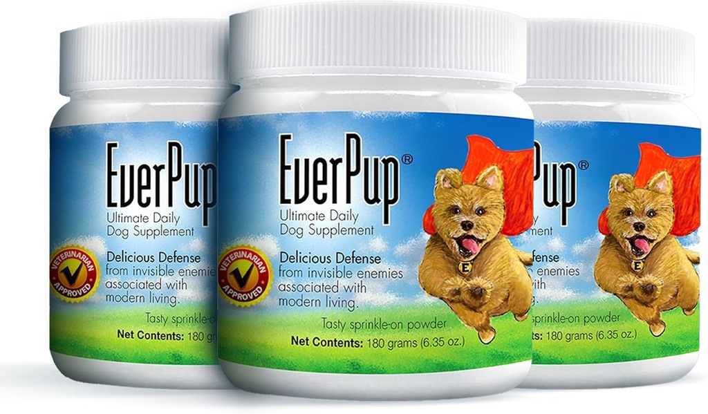 EverPup Multivitamin Dog Supplement - Glucosomine & Apoptogens for Hip & Joint Health + Probiotika & Prebiotika s enzymy pro stravení