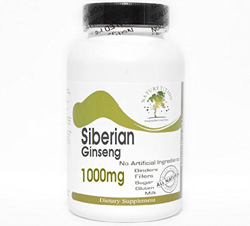 Sibiřská ženšen 1000mg ~ 100 Kapsle - Žádné přísady ~ Naturetition doplňky