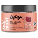 Chewsy Kids 'Multivitamin, Delicious Candy- Style Daily Vitamin Chews + Probiotika + Superfoods, Wild Berry Flavor Chewable Fruity Supplement Chews, Individuálně zabalené, Snadno vychutnat, 30-denní dodávky