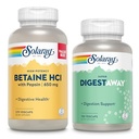 SOLARAY Betaine HCl s Pepsin a Super Digestaway - Stravovací zdravotní pouzdro