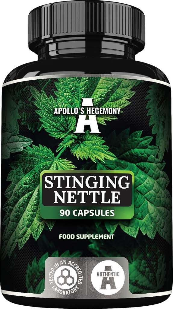 APOLLO 'S HEGEMONY String Nettle 500 mg - Vysokopevnostní extrakt DER 4: 1, 90 Vegan Kapsle, 3 měsíce Dodávka, Bylinný dodatek k podpoře kardiovaskulárního zdraví