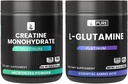 PURE ORIGINAL INGREDIENTS L- glutamin & creatin Monohydrát Powder Bundle, Cvičení a životní styl, Doplněk Prášek