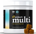Emborg Dog Multibenefit - All- in-1, doplňky pro psy - Glucosamine, Chondroitin, Společná podpora - Kůže, Kabát, Brain, a imunitní zdraví - Vet- Vydávaný a All- Natural - 90 Soft Chews