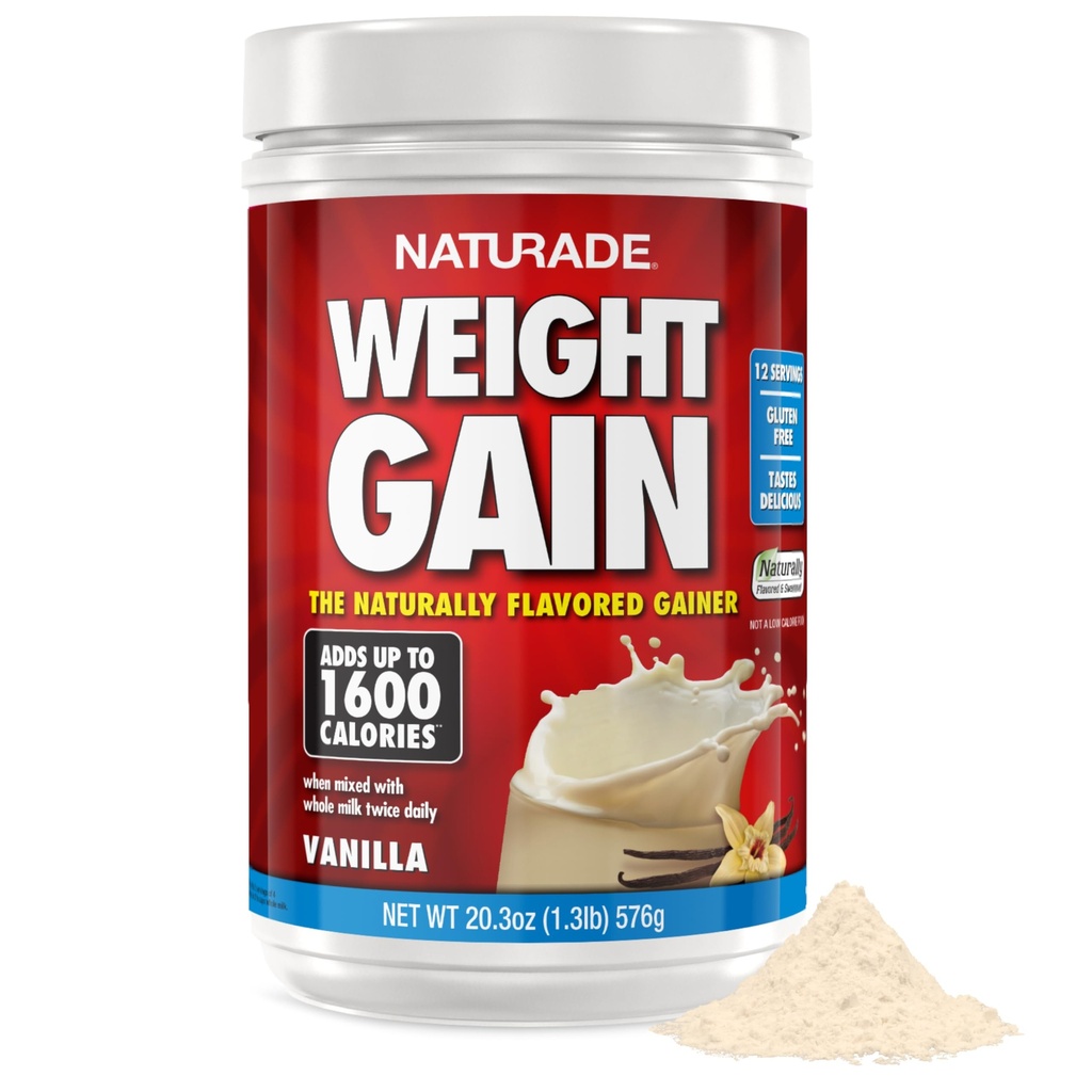 Naturade Váha Gain Instant Nutrition Drink Mix, Vanilla, 20.3 Ounce
