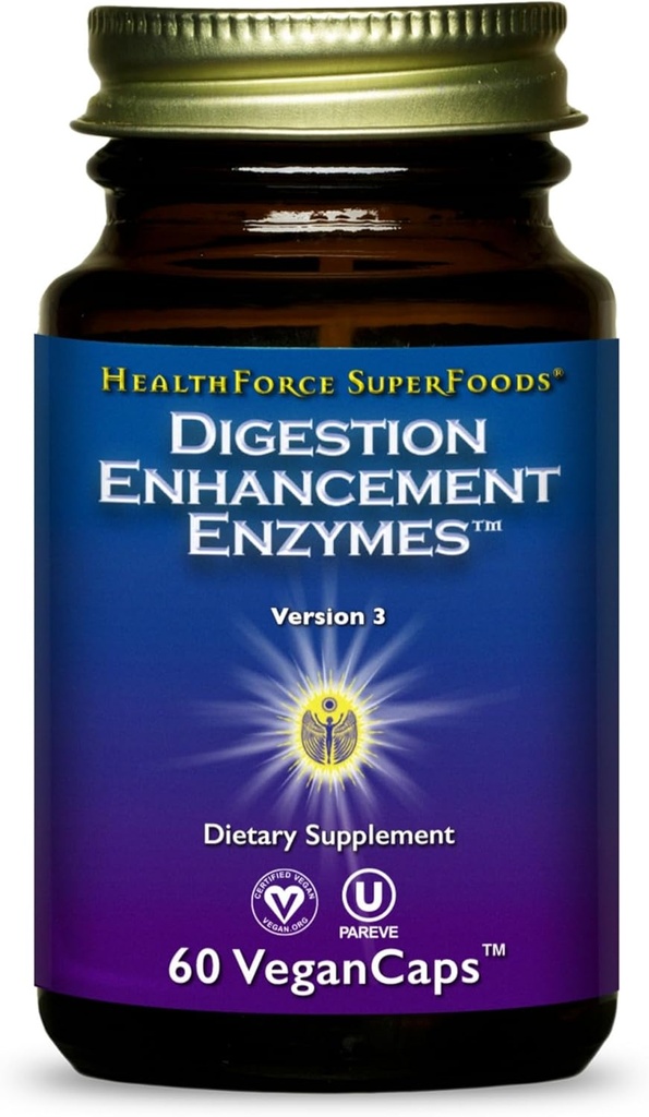 ZDRAVÍ SUPERFOODS Digestion Enzymy pro zlepšení příjmu potravy - 60 Veganských kapslí