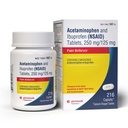 Dual Action Acetaminophen 250mg a Ibuprofen 125mg Kaplety, Až 8h bolesti pro menší obočí a bolest, bolesti hlavy, bolesti zubů, bolesti zad, menstruační křeče, menší artritida bolest, 216 Počet