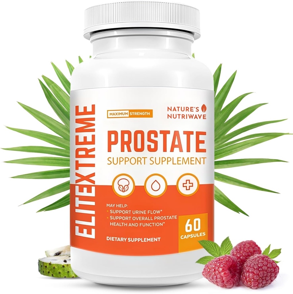 EliteXtreme Zdravotní dodatek - Přírodní Formule s pilou Palmetto, Plant Sterols, Zinek, a Vitamíny CLAS124; Non- GMO, Made in USA, 60 Kapsle, 1 měsíc Dodávka