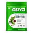 OZiva Organic Plant Protein Powder 124; 500 Gm Factory 124; (30g Vegan Protein - Pea Protein a, Brown Rice Protein & Quinoa, Soy Free) pro každodenní fitness, zvyšuje imunitu, bez příchutí (1.1 lb)
