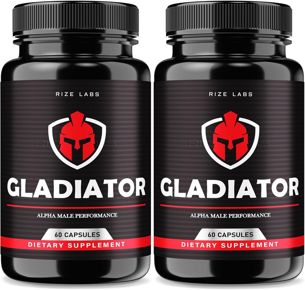 rize laboratoře - Gladiator Kapsle - Dodatek k výkonu pro muže, Maximální síla podpora pro růst svalů (120 Kapsle)