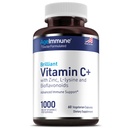 Vitamin C 1000mg Komplex s L- Lysin 500mg, zinek 12mg, bioflavonoidy 300mg. Lékařský substituovaný hořčík Stearate zdarma doplňky pro zdravou imunitní systém Podpora. (1)