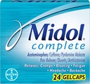Midol Complete Gelcaps, 24- Count Boxy (balení po 4), Balení květen Vary