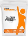 BulkSupplements.com Vápník Pyruvát Powder - Vápník dodatek, Pyruvát dodatek - Neochucený & gluten zdarma, 2g per Serving, 250g (8.8 oz) (balení po 1)