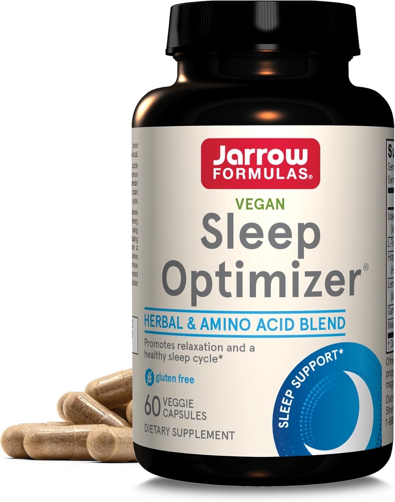 Jarrow Difficias ® Sleep Optimizer, Bylinné a Amino Acid Blend, 60 Počet, Až 30 denní dodávky