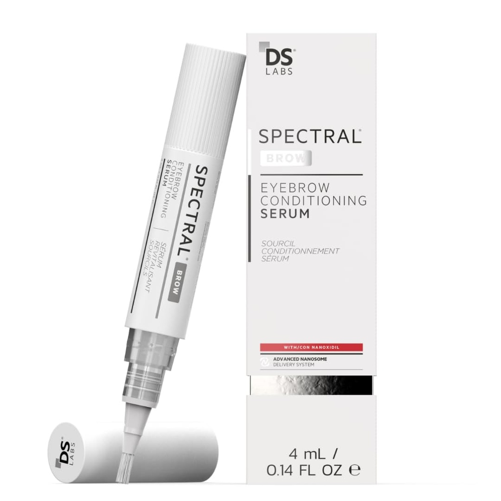 DS Labs Spectral. BROW Eyebrow Conditioning Sérum - Podporuje Fuller, Silnější, Looking Brows, s Nanoxidil, Retinol & Hyaluronic Acid, Paraben Free, Sulfath Free, Krutost Free
