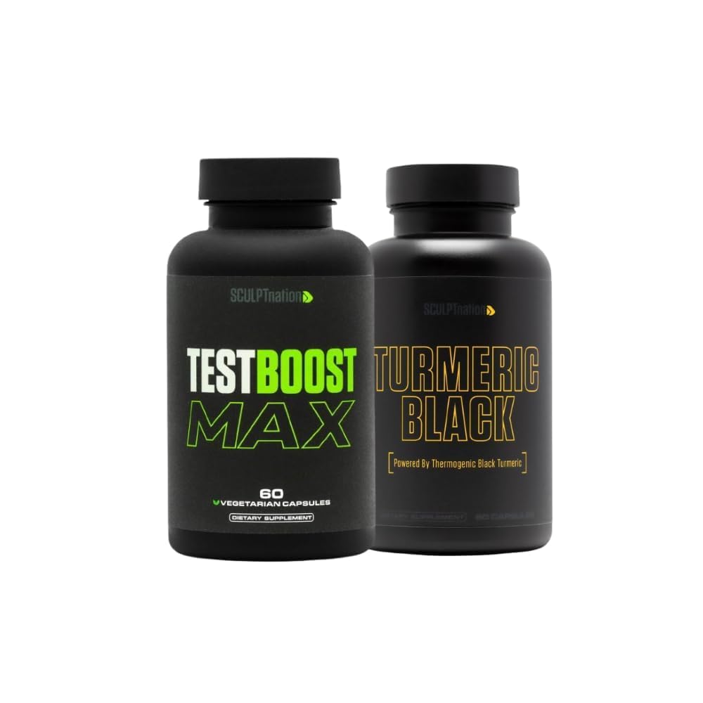 Sochařský národ od V Trhací Test Boost Max a Turmeric Black Bundle