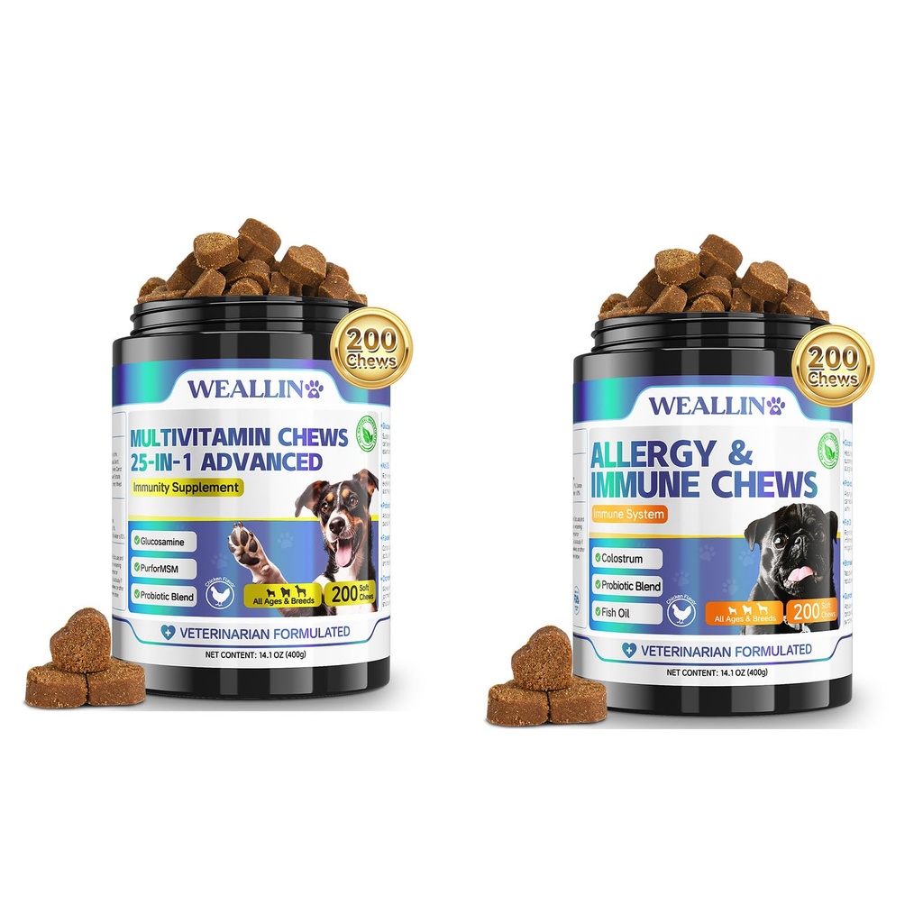 Psi Vitamíny a Psí alergie Relief Chews