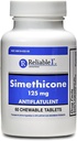 Spolehlivé 1 Simethicone 125 mg Anti- Gas 60 mátové tablety (1 lahvička)