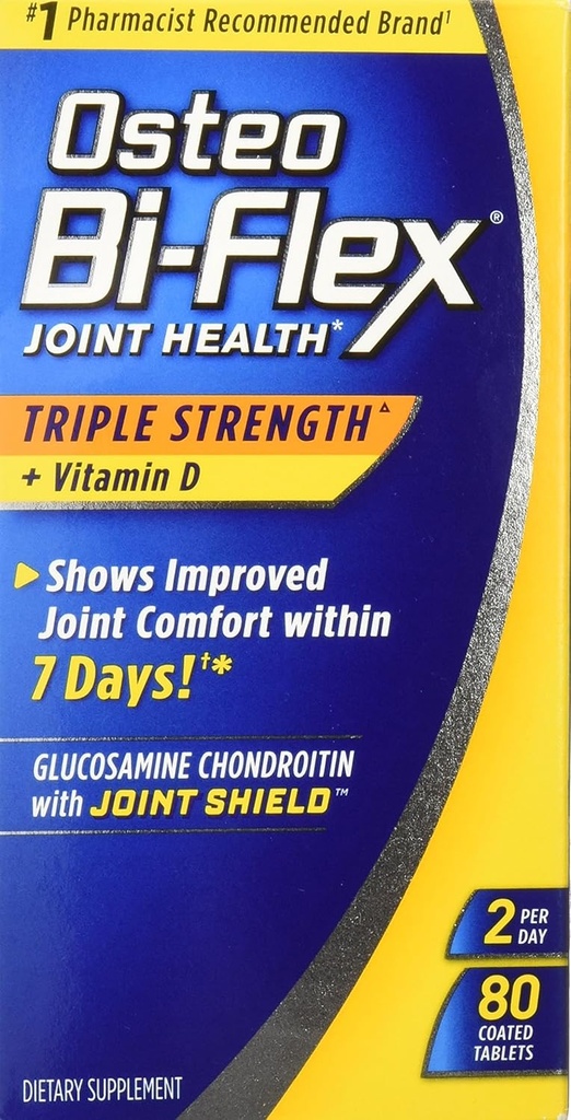 Osteo BiFlex Triple Strength Glucosamine Chondroitin Joint Shield s vitaminem D, 80 Počet