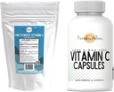 Balení 124; Jemný prášek vitamin C, 454 Servings, a vitamín C Kapsle, 200 Kapsle