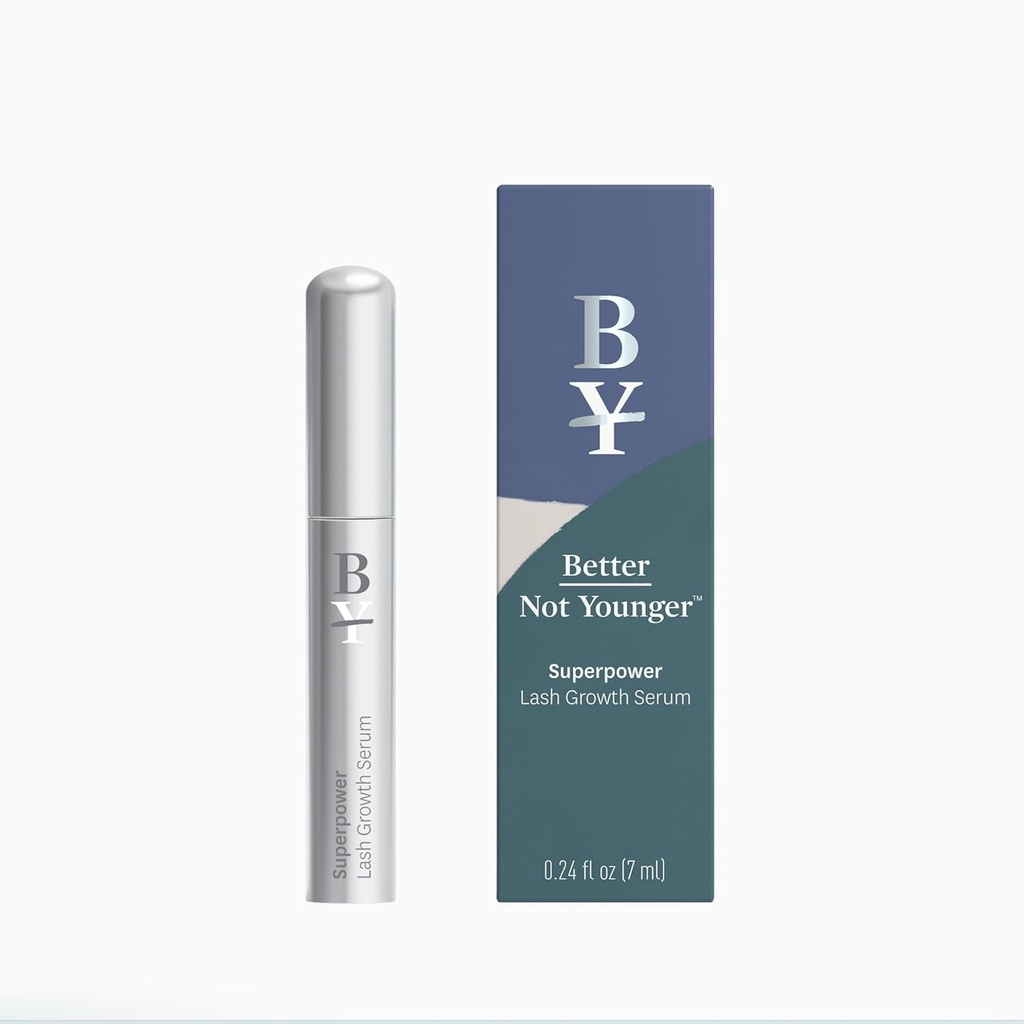 Lepší ne mladší superpower lash sérum (7ml) Lash conditioner s Peptidy, Vitamíny a výživné látky - Vylepšení séra pro silnější, Fuller a delší řasy - Cruelty- zdarma