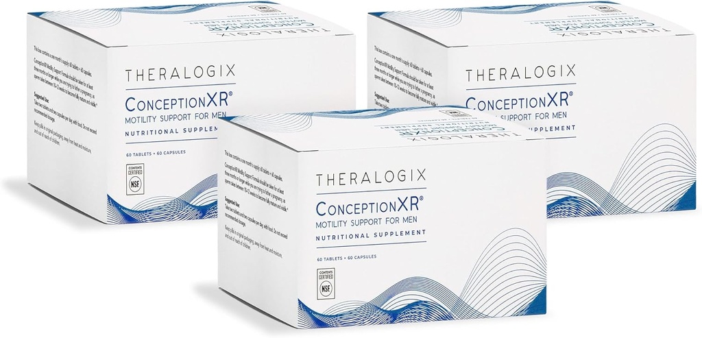 Theralogix ConceptionXR Motility Support Formule - Men 's Prekonception Vitamíny pro podporu plodnosti - Mužské plodnosti doplňky pro Sperm Health * - NSF Certified, 360 Počet (90- Day Supply)